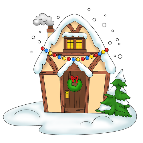 Transparent Gingerbread House Santa Claus Christmas Christmas Ornament Christmas Decoration for Christmas