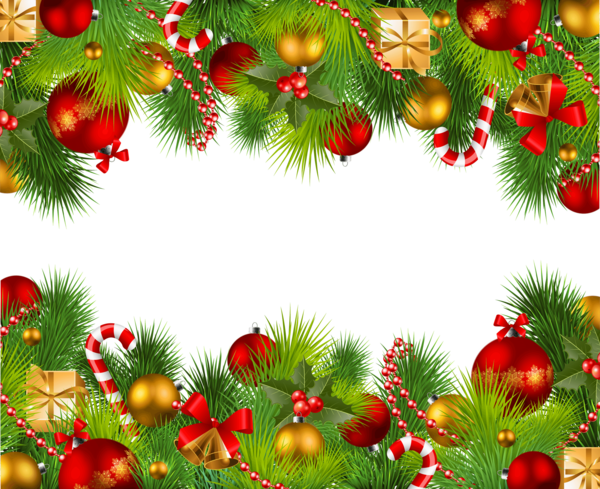 Transparent Santa Claus Christmas Picture Frames Fir Pine Family for Christmas