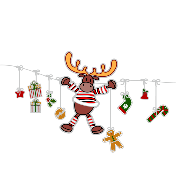 Transparent Reindeer Christmas Gift Deer for Christmas