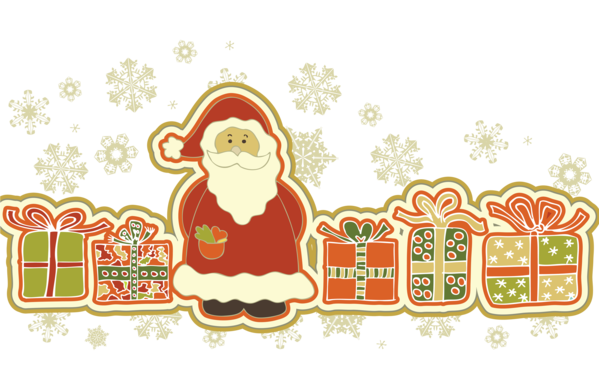 Transparent Santa Claus Reindeer Christmas Christmas Ornament Food for Christmas