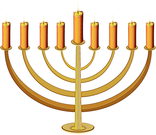 Transparent Hanukkah Menorah Candle Candle Holder for Hanukkah
