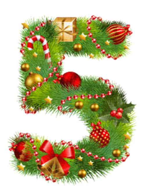 Transparent Numerical Digit Number Christmas Christmas Decoration Christmas Ornament for Christmas