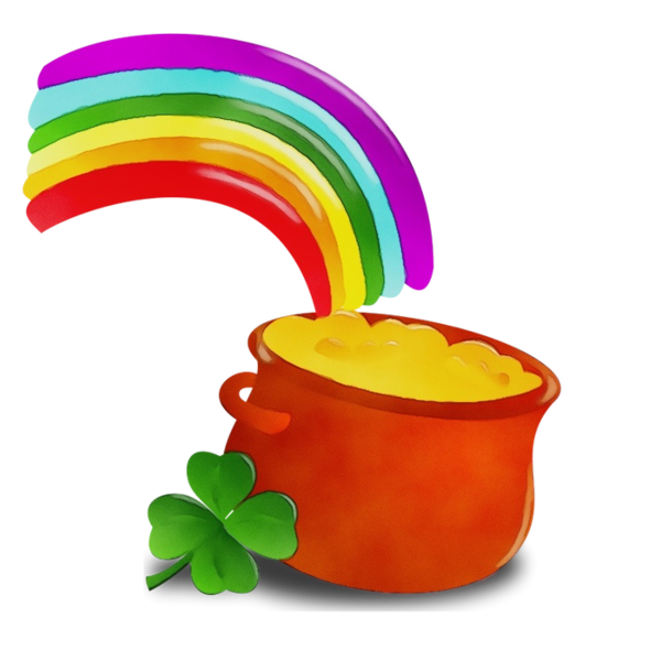 Transparent Saint Patricks Day March 17 St Patricks Day Shamrocks Symbol Rainbow for St Patricks Day
