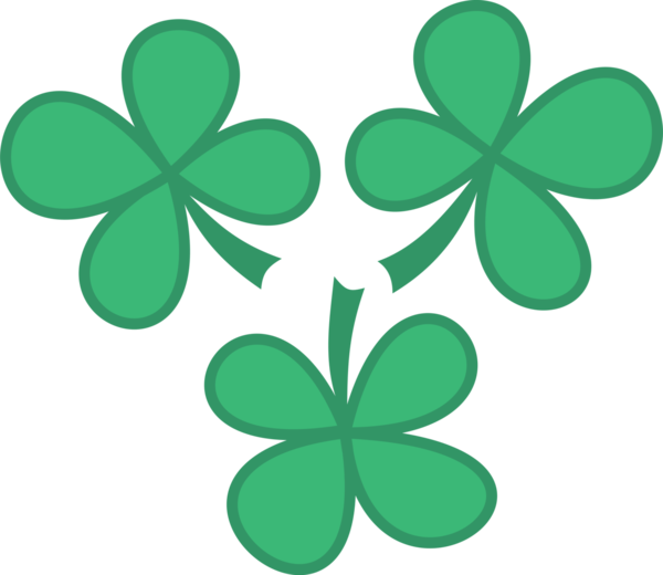 Transparent Clover Shamrock Fourleaf Clover Leaf for St Patricks Day