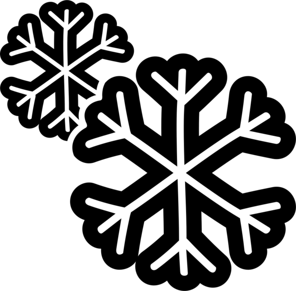 Transparent Snowflake Snow Mental Health Leaf Black And White for Christmas
