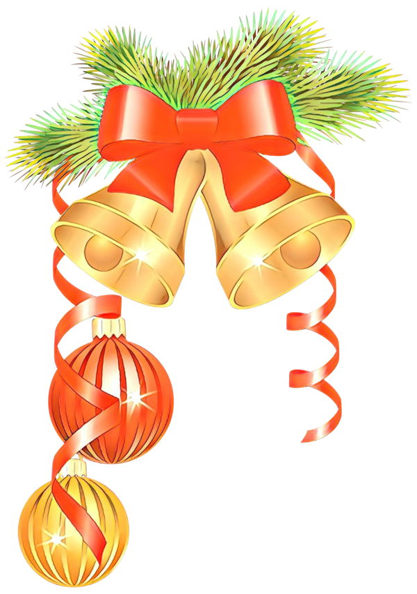 Transparent Orange Christmas Plant for Christmas