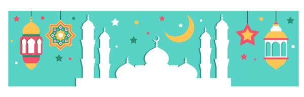 Transparent Islamic New Year Islam Muslim Green Turquoise for Ramadan