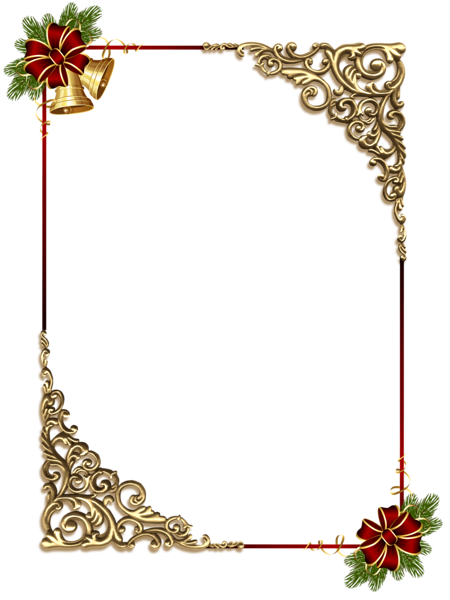 Transparent Borders And Frames Christmas Picture Frame Jewellery for Christmas