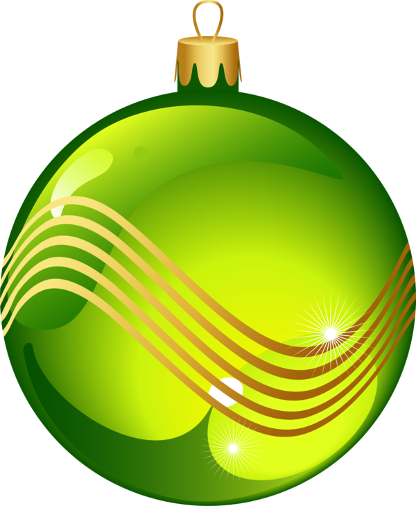 Transparent Christmas Ornament Christmas Ball Green Yellow for Christmas