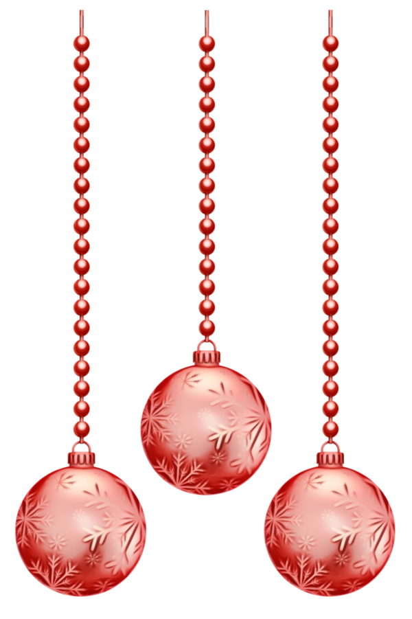 Transparent Christmas Ornament Christmas Day Bombka Red for Christmas