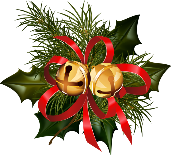 Transparent Jingle Bell Christmas Decoration Christmas Plant Flower for Christmas