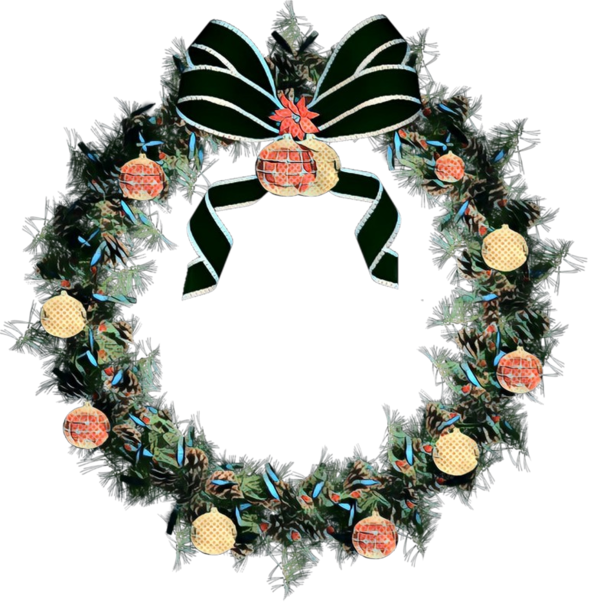 Transparent Wreath Laurel Wreath Christmas Day Christmas Decoration for Christmas