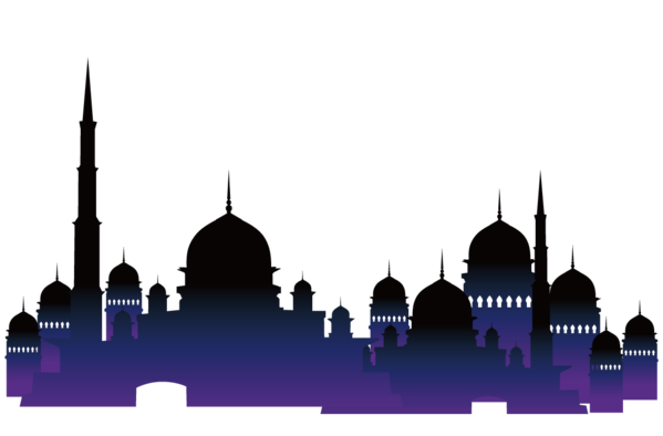 Transparent Islam Mosque Quran Silhouette Symmetry for Ramadan