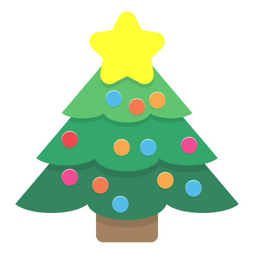 Transparent Christmas Christmas Tree Cartoon Fir Christmas Decoration for Christmas