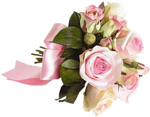 Transparent Flower Bouquet Rose Flower Pink Plant for Valentines Day