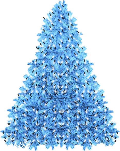 Transparent Christmas Christmas Tree Blue Christmas Blue Fir for Christmas