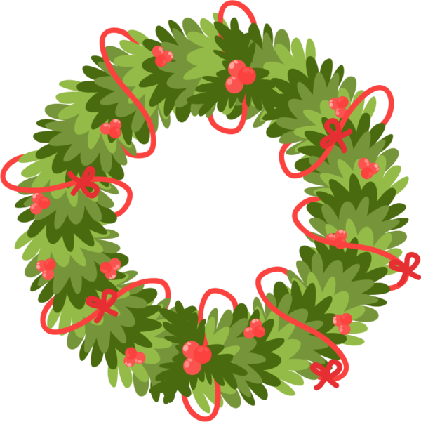 Transparent Christmas Ornament Wreath Christmas Pine Family Christmas Decoration for Christmas