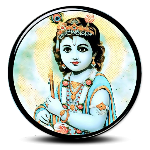 Transparent Krishna Krishna Janmashtami Radha Geisha Black Hair for Janmashtami