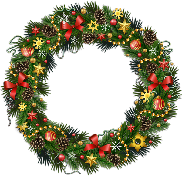 Transparent Rudolph Christmas Wreath Christmas Decoration for Christmas