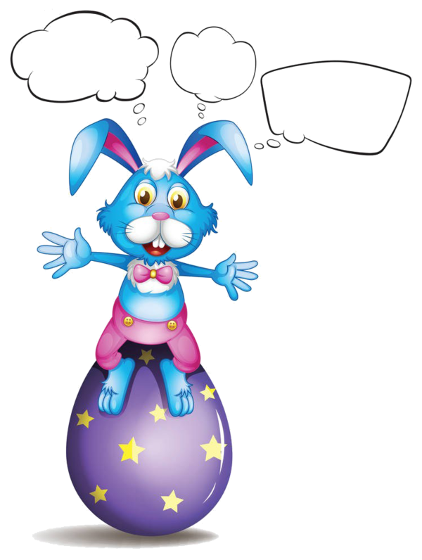 Transparent Easter Bunny European Rabbit Easter Egg for Easter