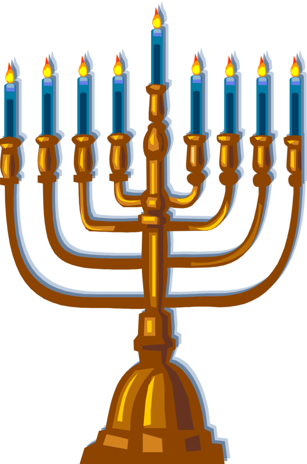 Transparent Hanukkah Menorah Candle Holder for Hanukkah