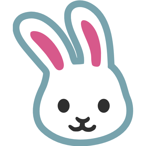 Transparent Emoticon Rabbit Emoji Nose for Easter