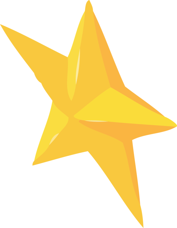 Transparent christmas Yellow Star Astronomical object for Christmas Ornament for Christmas