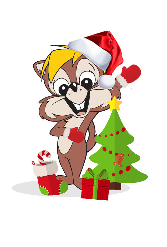 Transparent Christmas Tree Santa Claus Child Christmas Cartoon for Christmas