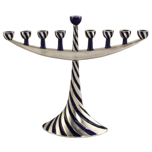 Transparent Menorah Jewish Ceremonial Art Hanukkah Tableware Table for Hanukkah