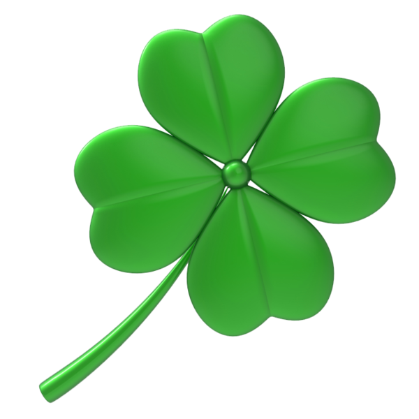 Transparent Clover Fourleaf Clover Shamrock Leaf Petal for St Patricks Day