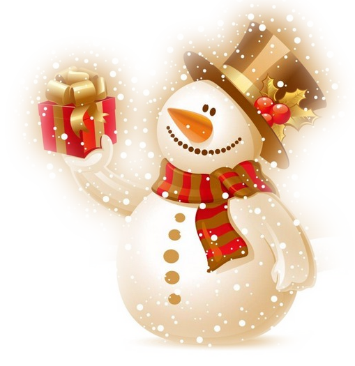 Transparent Gift Snowman Christmas Christmas Ornament for Christmas