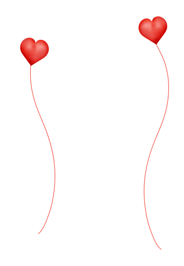 Transparent Heart Balloon Red for Valentines Day