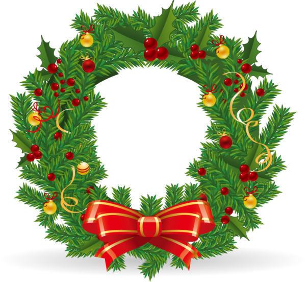 Transparent Wreath Christmas Christmas Decoration Evergreen Fir for Christmas