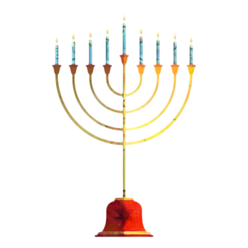 Transparent Menorah Hanukkah Candle Holder for Hanukkah