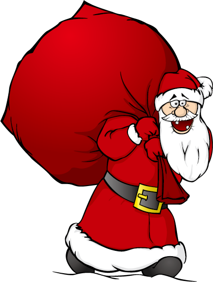Transparent Santa Claus Cartoon Gift Christmas Ornament Christmas Decoration for Christmas