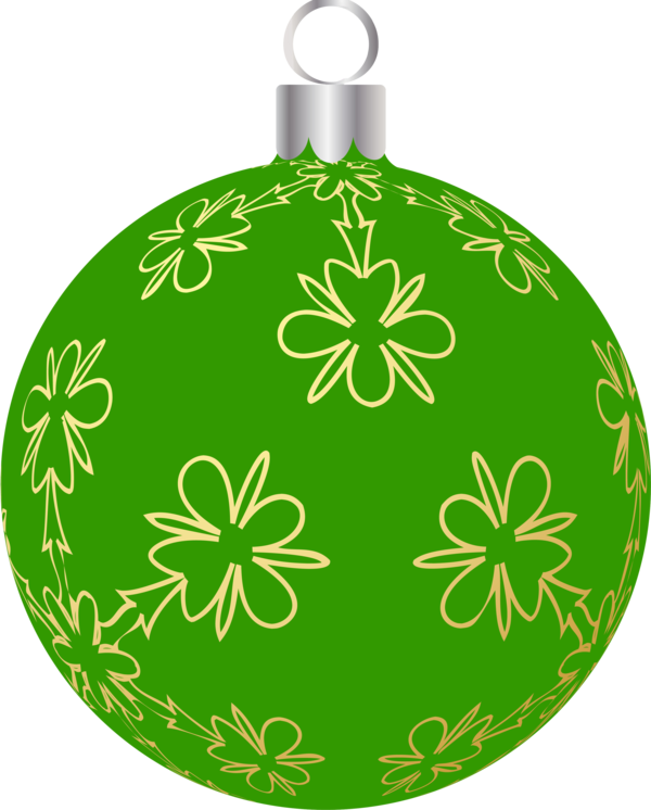 Transparent Christmas Ornament Santa Claus Christmas Day Green for Christmas
