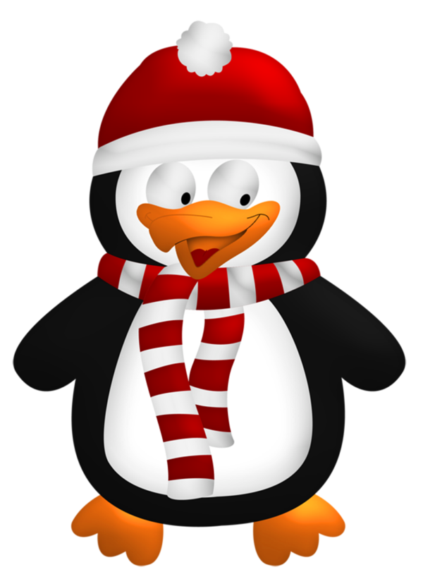 Transparent Penguin Santa Claus Christmas Snowman Flightless Bird for Christmas