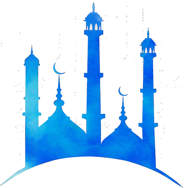 Transparent Sheikh Zayed Grand Mosque Center Mosque Ramadan Blue for Ramadan