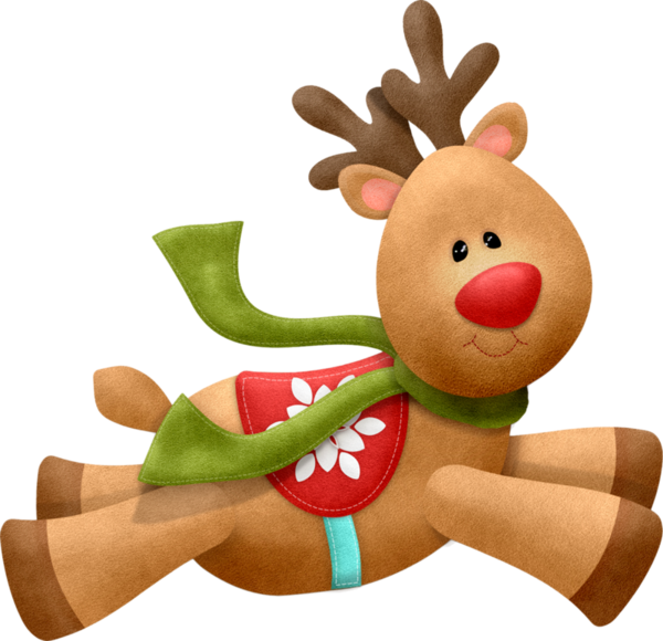 Transparent Rudolph Reindeer Christmas Christmas Ornament Toy for Christmas