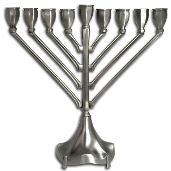 Transparent Menorah Holy Anointing Oil Hanukkah Brass for Hanukkah