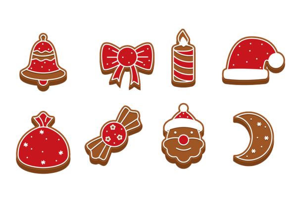 Transparent Gingerbread House Icing Gingerbread Christmas Ornament Food for Christmas