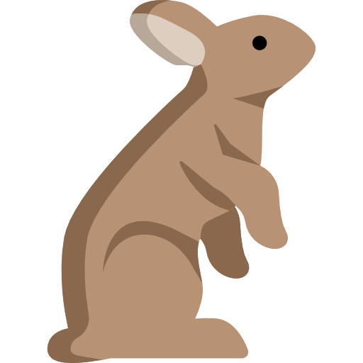 Transparent Rabbit Pet Hare for Easter