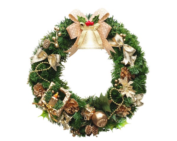 Transparent Christmas Wreath Christmas Decoration Evergreen Decor for Christmas