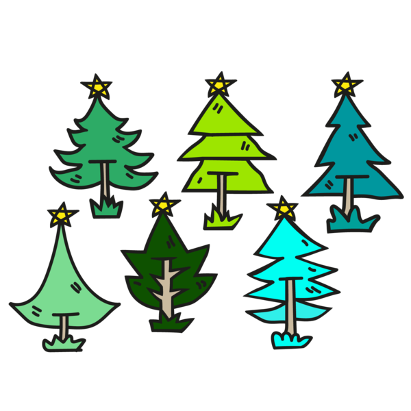 Transparent Christmas Tree Christmas Pine Fir Pine Family for Christmas