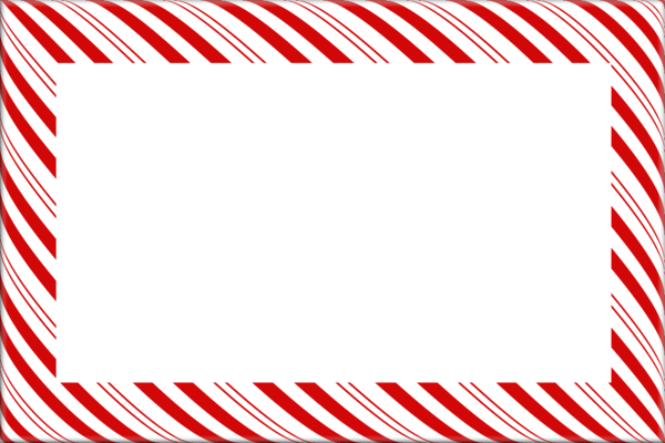 Transparent Candy Cane Christmas Santa Claus Area Text for Christmas