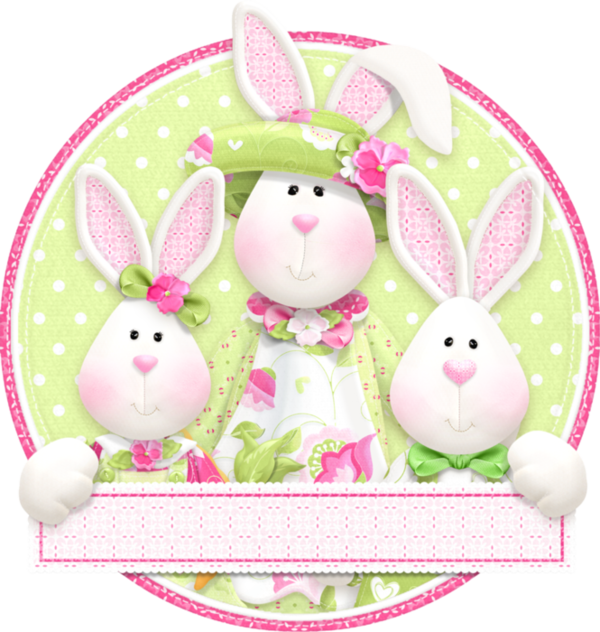 Transparent Easter Bunny Easter Rabbit Pink for Easter