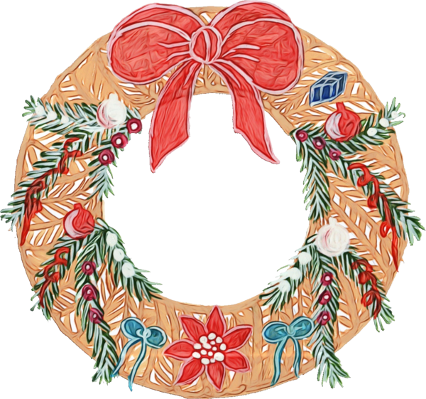 Transparent Christmas Ornament Wreath Christmas Day Christmas Decoration for Christmas