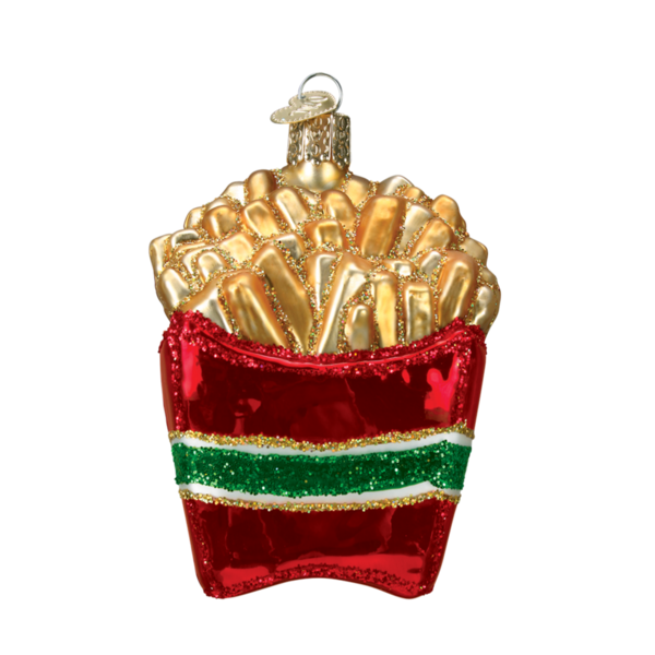 Transparent French Fries Christmas Ornament Christmas Crown for Christmas