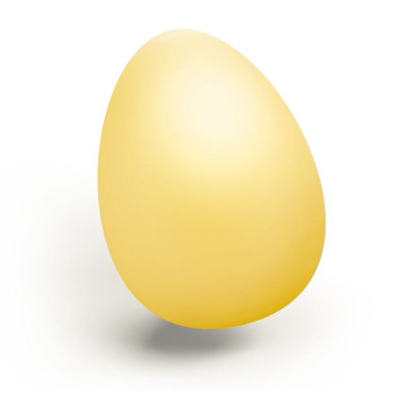 Transparent Egg Lighting Sphere Yellow for Easter