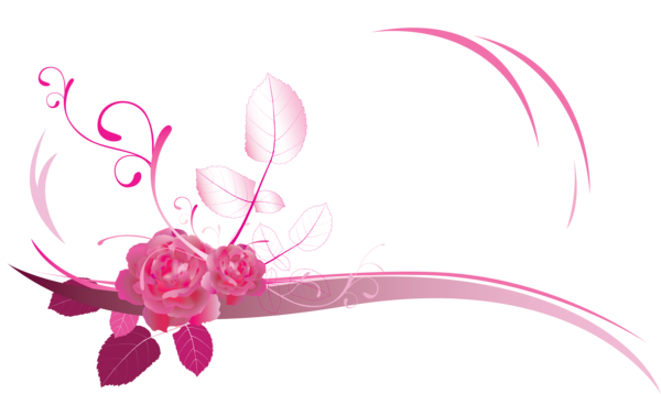 Transparent Garden Roses Pink Garden Flower for Valentines Day